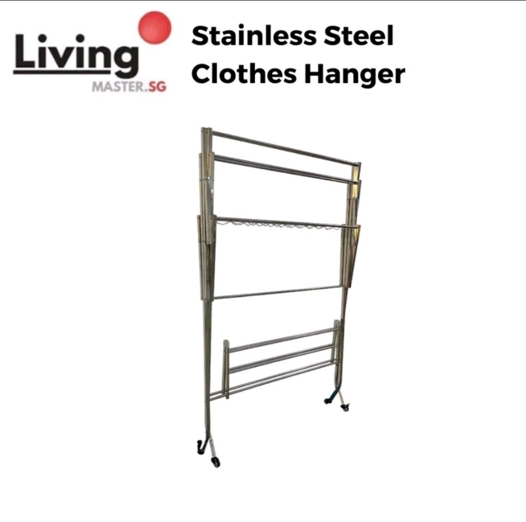 Stainless steel clothes drying rack, Furniture & Home Living, Home