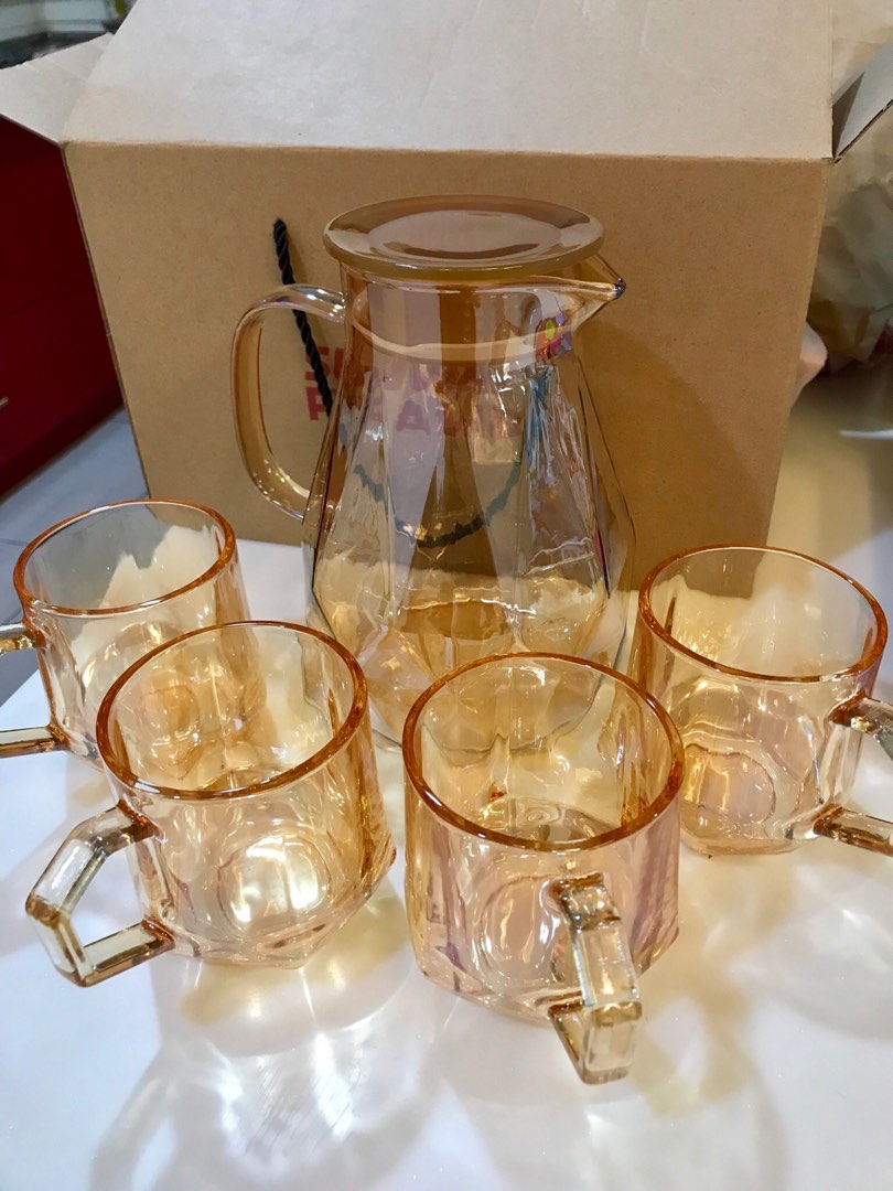 Sunway jar and cup set, Furniture & Home Living, Kitchenware