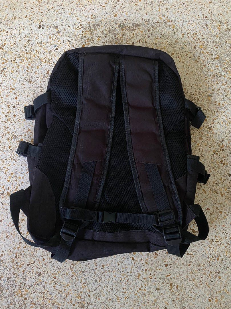 Supreme Backpack (Category: Backpacks) located in Badian. Submitted by choloknows (Listing ID 1228821714, Image 2). Description: Excellent to New Condition Pwede lagyan nang laptop Color rate: 9.5/10 Dimension: 15 W x 19 L No issue Need wash 1500 + sf.
