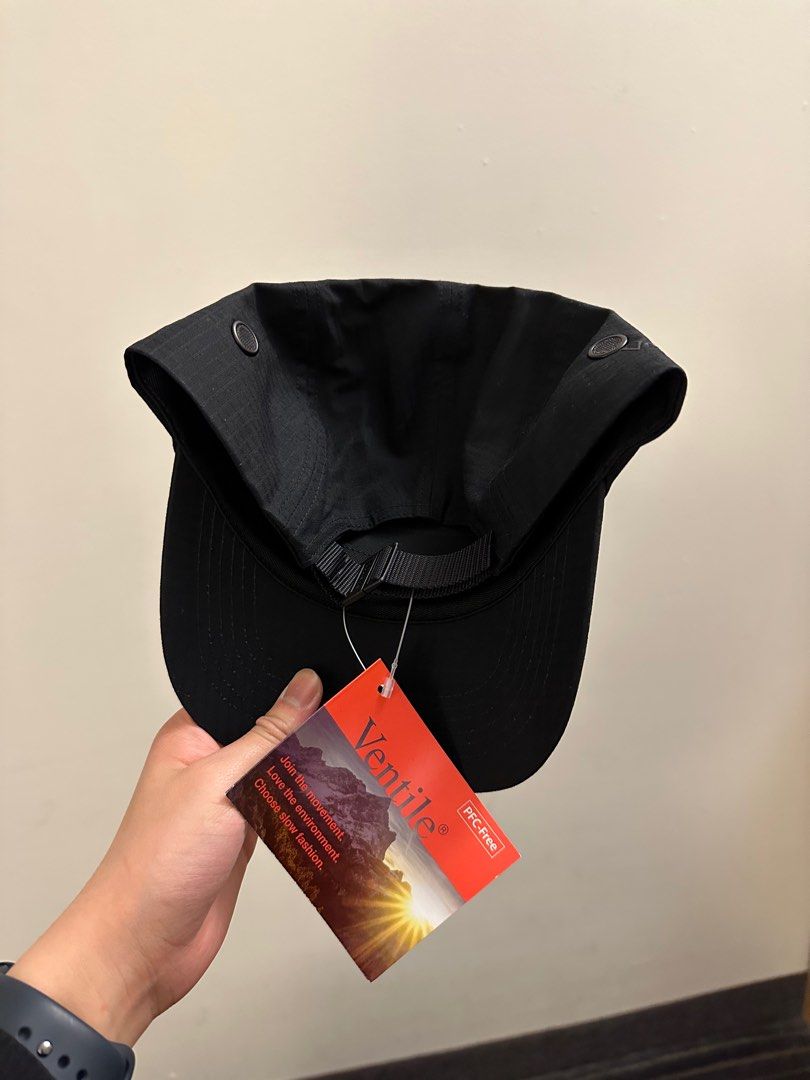 Supreme BLACK Ventile Camp Cap (SS23), 男裝, 手錶及配件