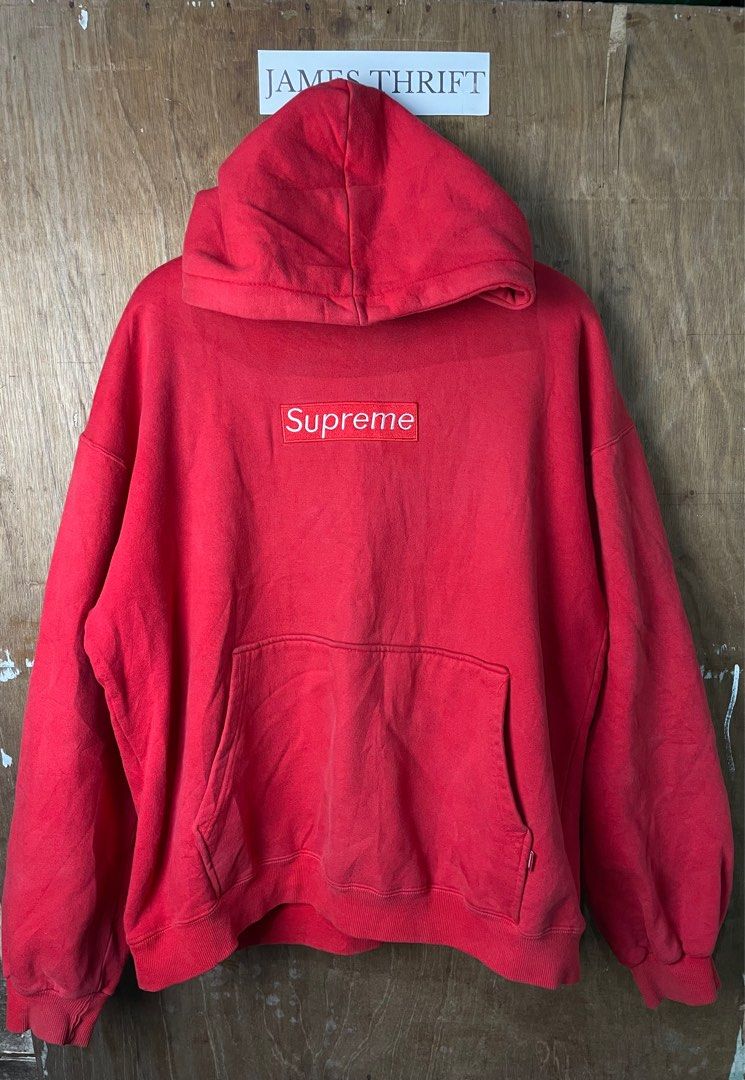Used supreme box logo hoodie top