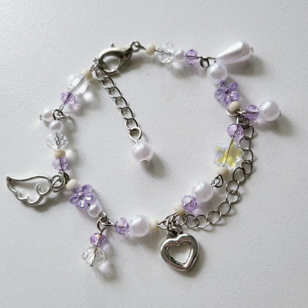 Tangled Rapunzel beaded charm bracelet