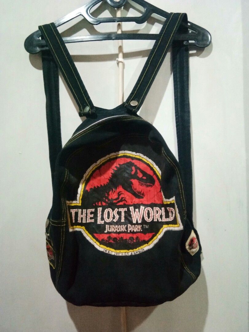 Tas The Lost World Jurassic Park Backpack rucksack vintage upcycle from