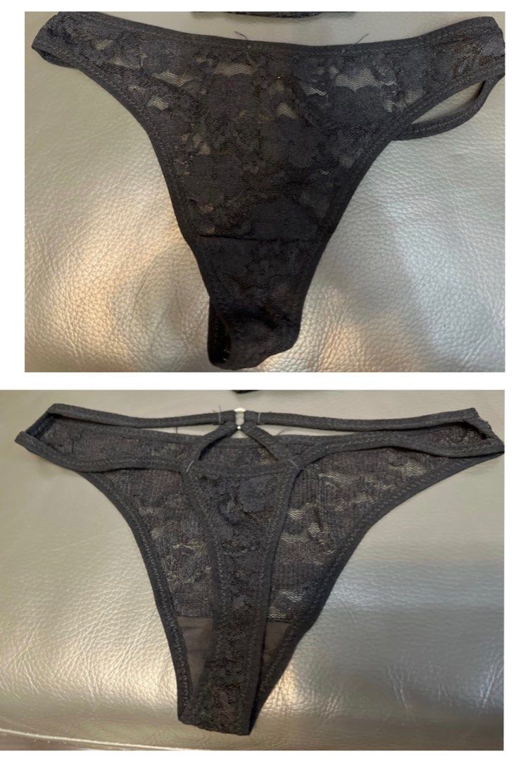 T-back Underwear黑色lace, 女裝, 內衣和休閒服- Carousell