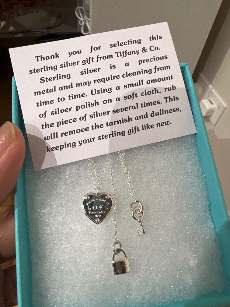 Tiffany love heart tag key pendant sale