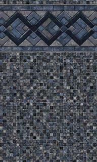 Titan Ridge Grey Mosaic Inground Pool Liner