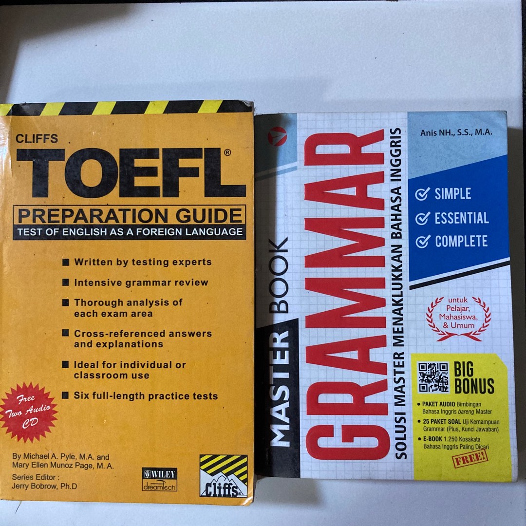 Toefl Cliffs Master Book Grammar On Carousell