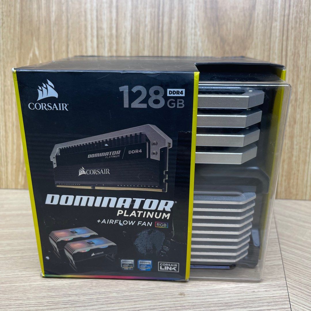 TP CORSAIR 16GBx8pcs DDR4 Dominator Platinum Airflow Fan RGB