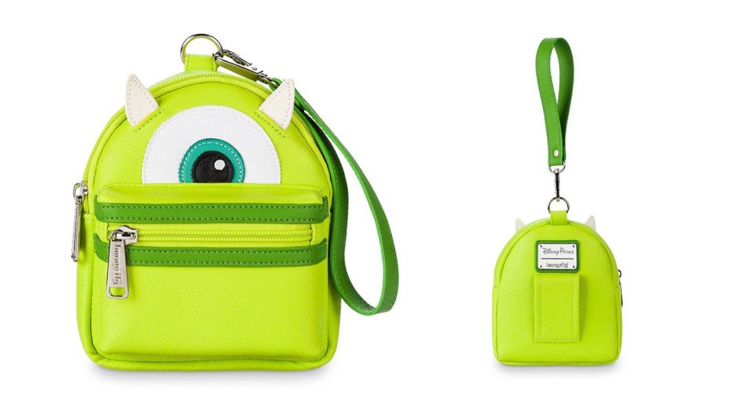 USA Disney x Loungefly Mike Wazowski Wristlet Clutch Backpack Bag
