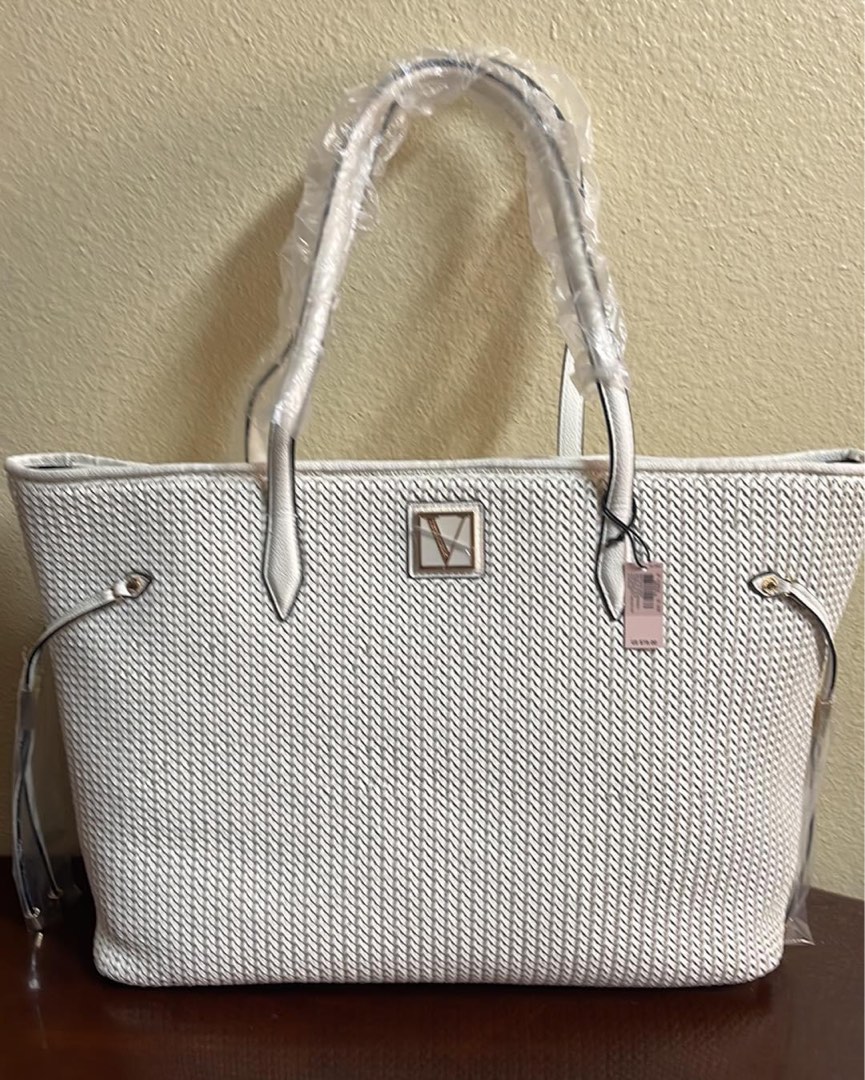 Victoria secret woven tote sales