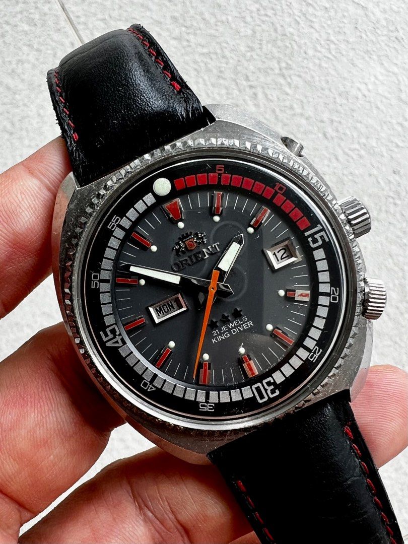 Vintage Orient King Diver Automatic Watch Luxury Watches on