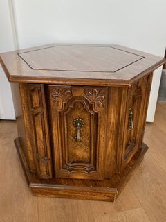 Vintage Side Table with storage - moving sale