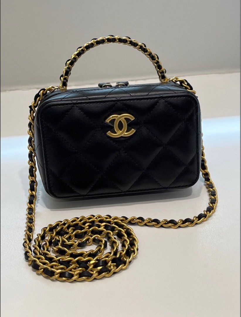 w receipt CHANEL Vanity with Chain Luxury Bags Wallets on