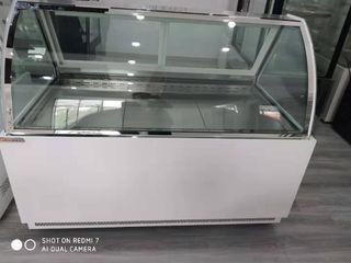 WHITE MARBLE BASE MEAT CHILLER DISPLAY