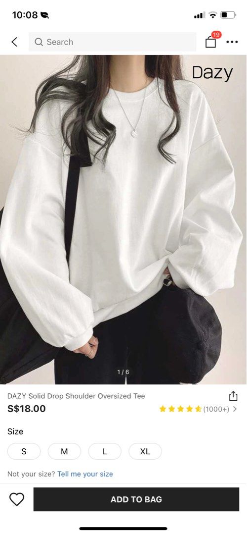 White oversized pullover online