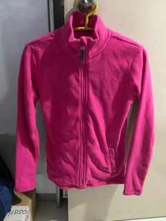 Winter  Hot Pink Turtleneck Outerwear Jacket