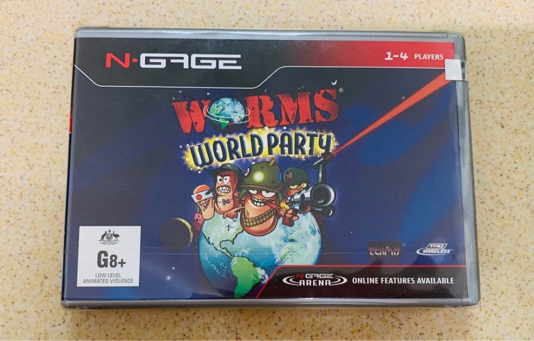 WORMS WORLD PARTY - Kit Média Rare Pour Nokia N-Gage - NEUF & Scellé - Édition Collector