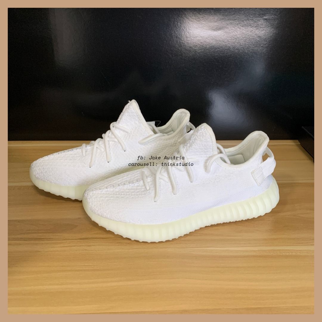 Yeezy 350 cream triple white UA Women s Fashion Footwear Sneakers on Carousell
