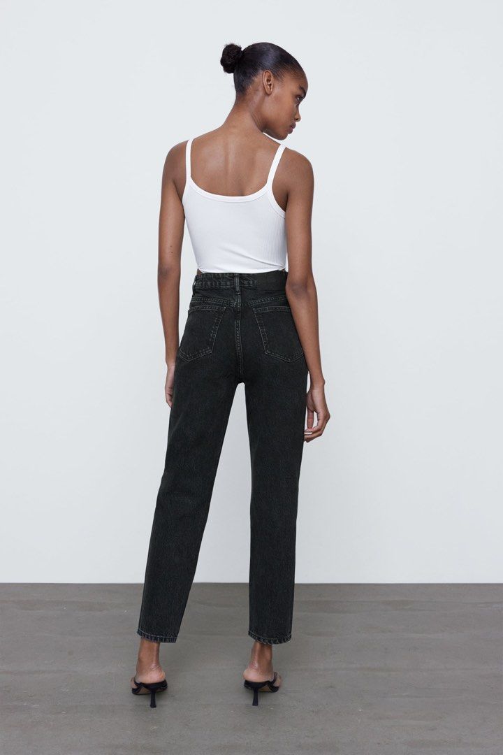 Mom best sale noir zara