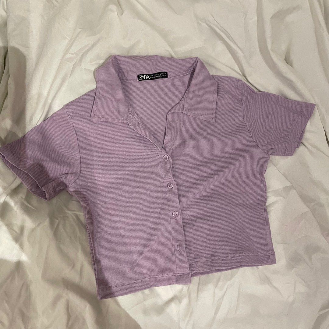 Zara Lavender Top (Category: Blouses) located in Pasig City. Submitted by clainee (Listing ID 1228883685, Image 1). Description: So cute.