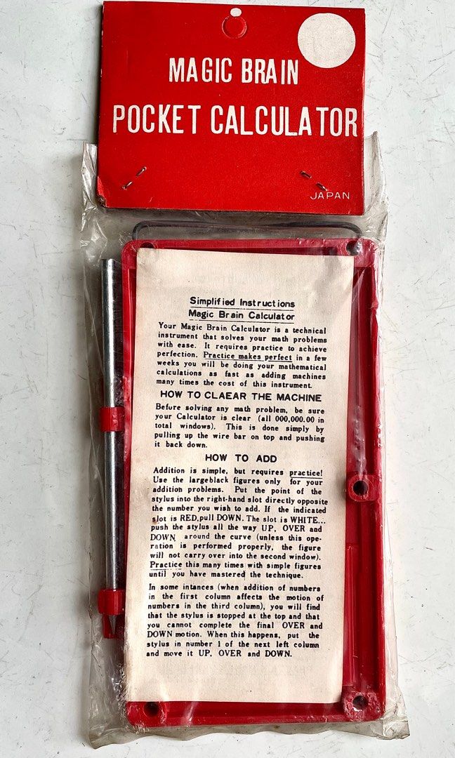 1950 Vintage Chadwick Magic Brain Calculator Gadget, Geek Office Tool,  Hobbies & Toys, Memorabilia & Collectibles, Vintage Collectibles on  Carousell
