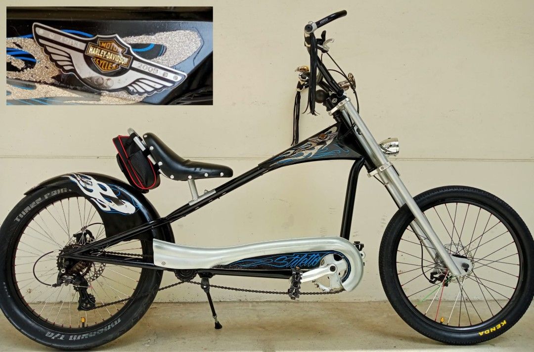2003 Giant Stiletto chopper bicycle with disc brakes, 7 speed, 24 ...