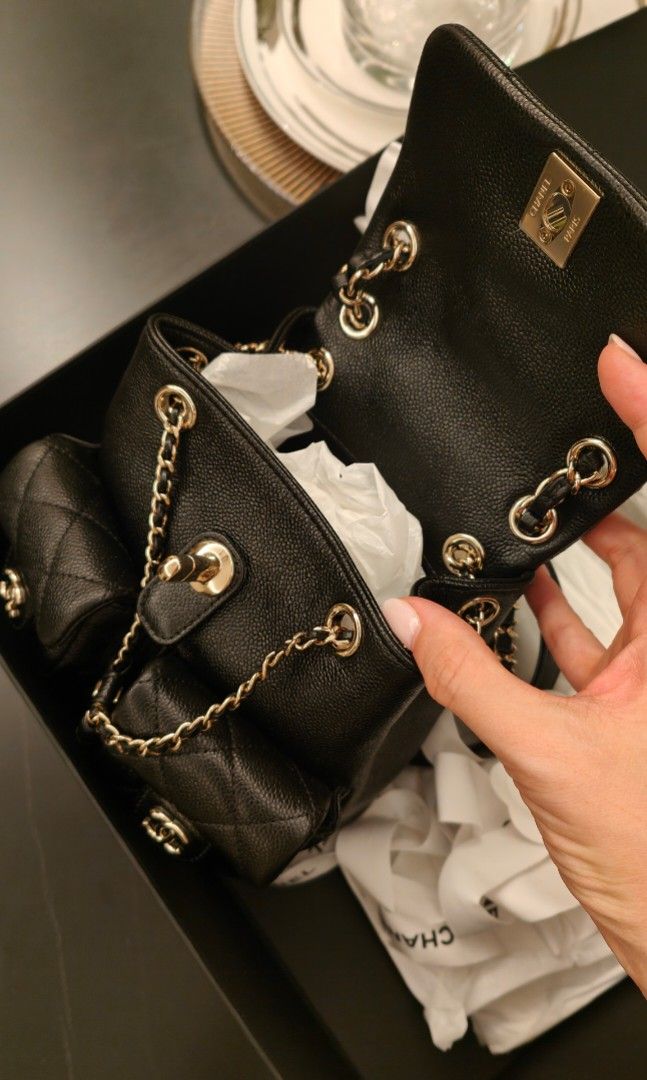 23P Chanel duma, Women's Fashion, Bags & Wallets, Backpacks on Carousell