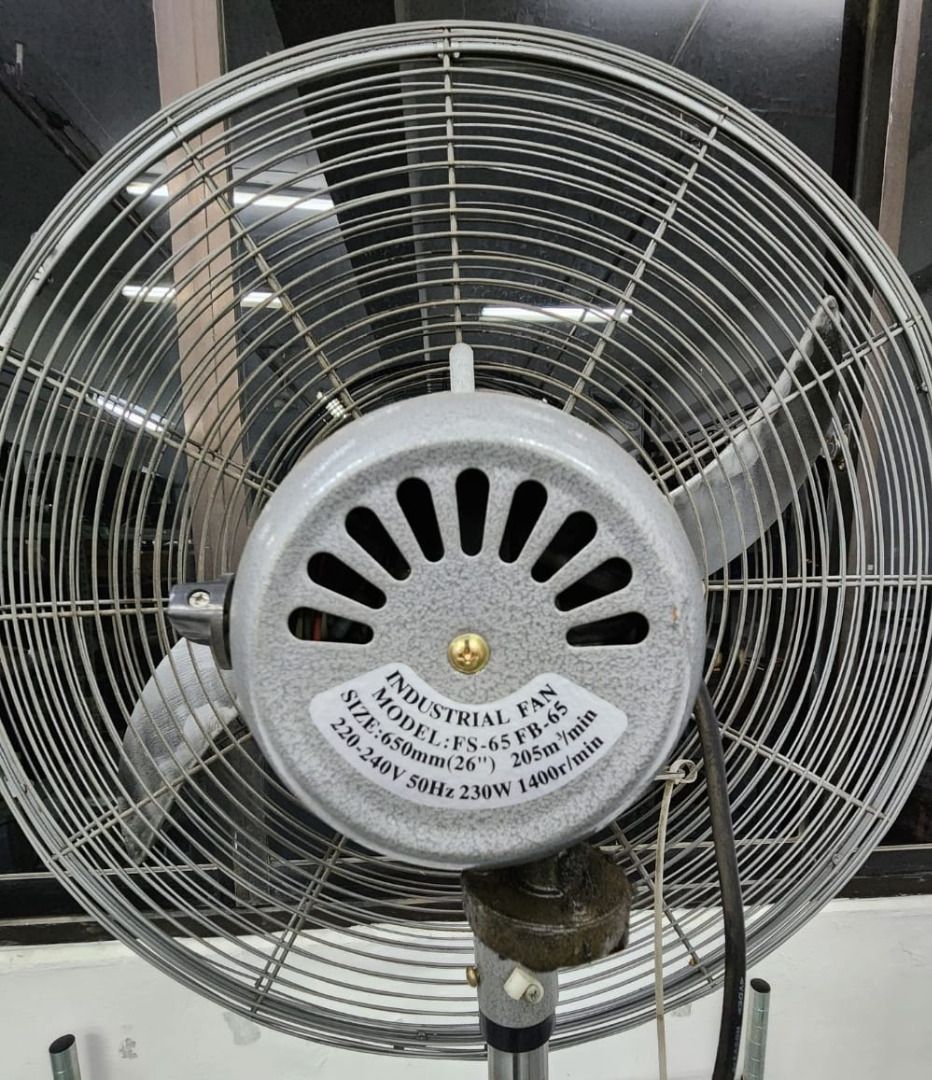 26" Industrial Fan Wintat, Furniture & Home Living, Lighting & Fans