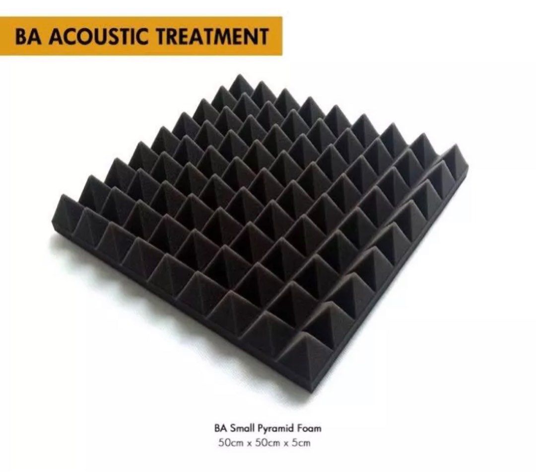 40PCS Pyramid Acoustic Foam - Begins Acoustic Exclusive High Density ...