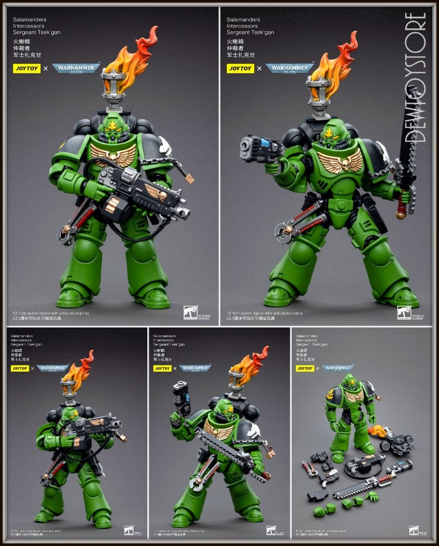 Joy Toy Warhammer 40K Salamanders Eradicators Sergeant Bragar