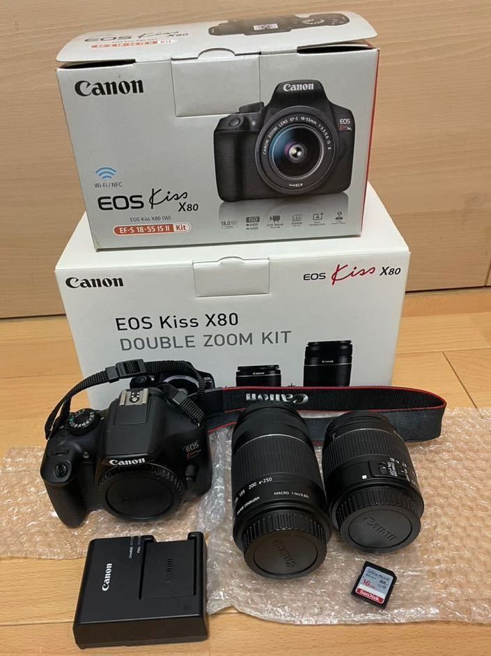 20,919円Wi-Fi機能搭載 Canon キャノン EOS Kiss X80 #6302