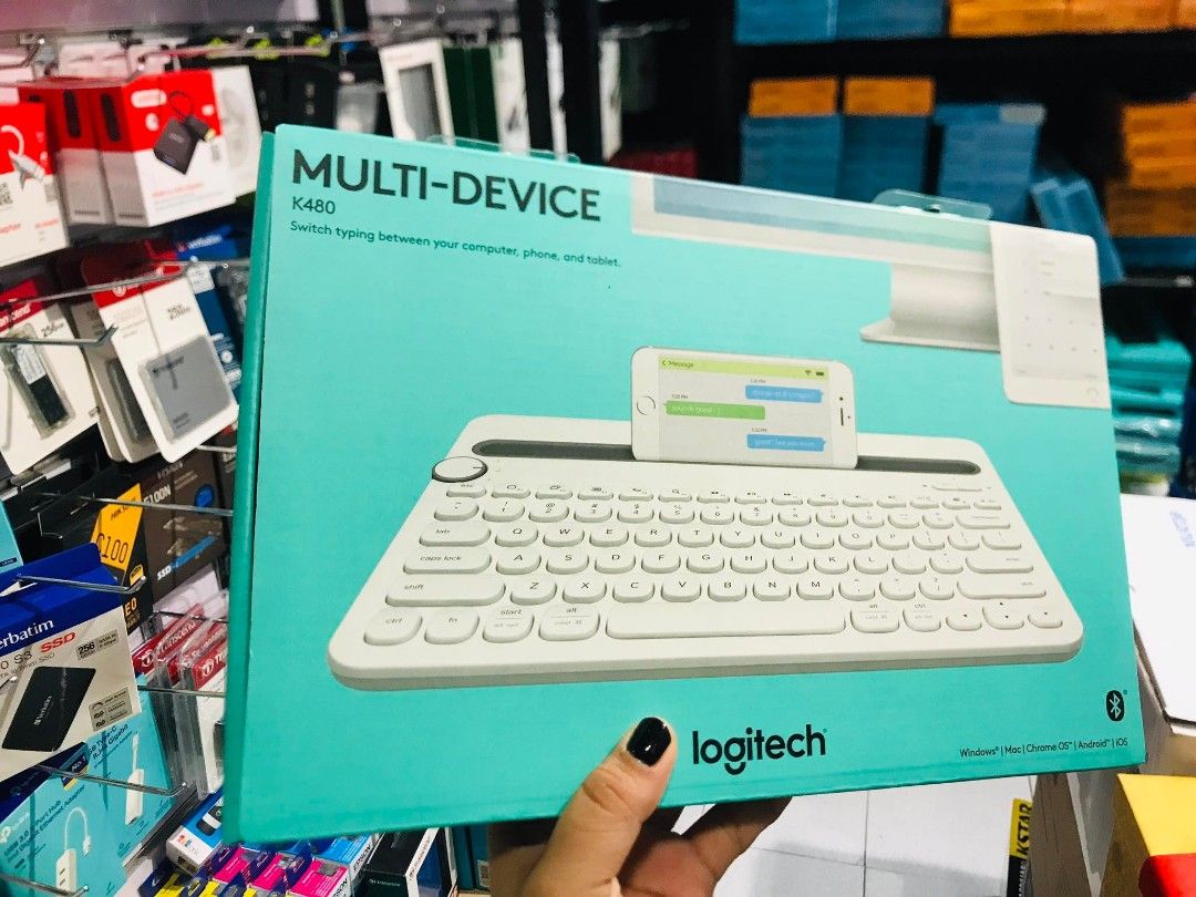 💯 Logitech K480 Bluetooth Multi-Device Keyboard (White) (Category: Computer Keyboard) located in Makati City. Submitted by techubstoreandaccessories (Listing ID 1228973486, Image 2). Description: Logitech K480 Bluetooth Multi-Device Keyboard (White) Onhand ready to ship‼️‼️ ✅BRANDNEW ORIGINAL & SEALED ✅ACTUAL PICTURE POSTED ✅ACCEPT WALK IN/PICK UP CLIENT (Mon-Fri 8am-7pm)( Saturday10am-4pm) 📍Location: Evangelista St. Makati City ✅ACCEPT BULK OR