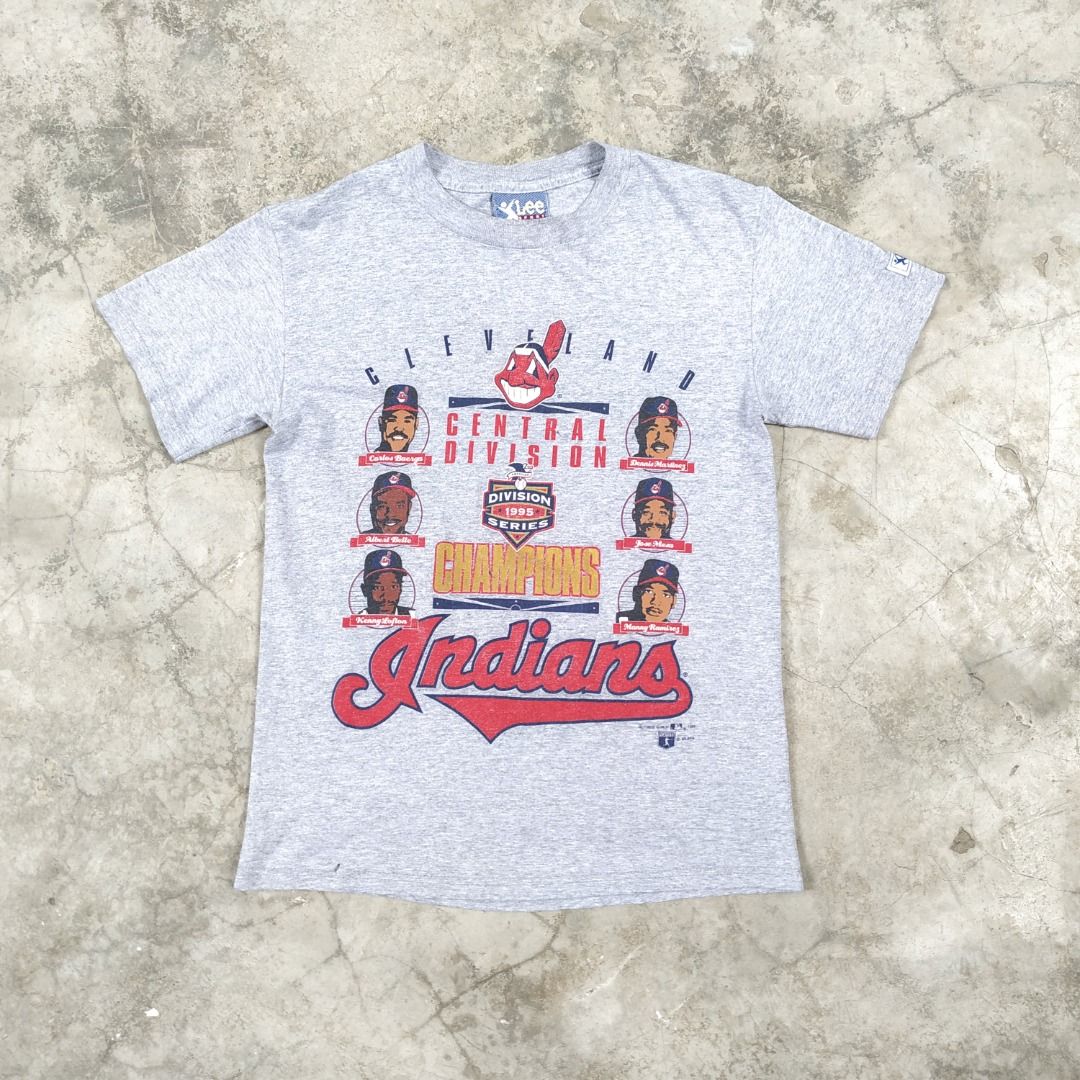 1995 World Series Cleveland Indians VS Atlanta Braves MLB RAP Tee Size  Large