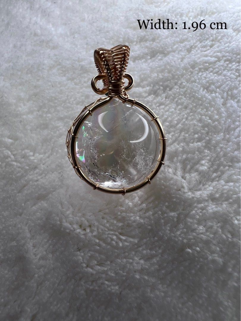 White quartz clearance pendant