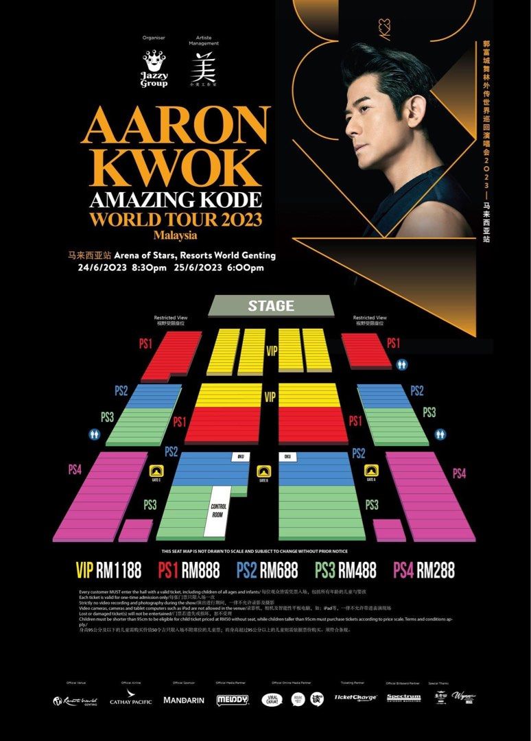 Aaron kwok concert, Tickets & Vouchers, Event Tickets on Carousell
