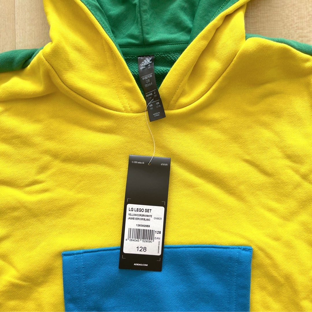 Red yellow store blue green hoodie