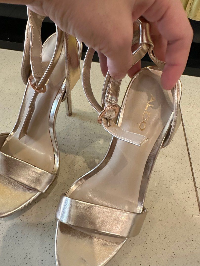 Aldo rose gold shoes top