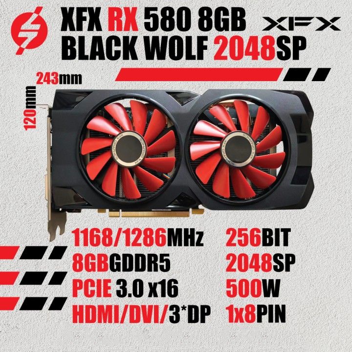 Rx 580 outlet 8gb used