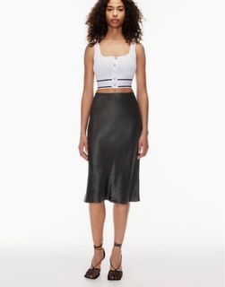 Aritzia slip midi skirt