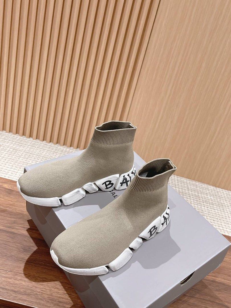 balenciaga speed trainer mens silver