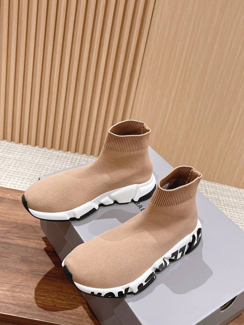 balenciaga speed trainer mens brown