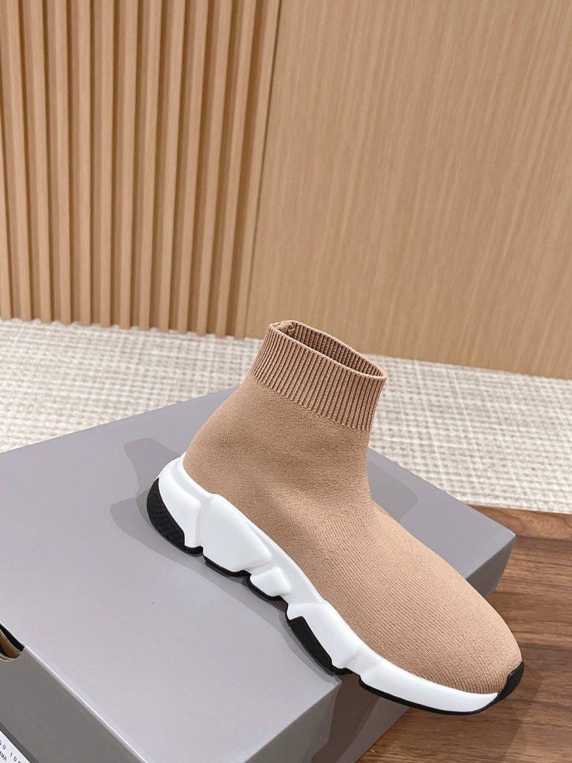 Balenciaga speed shop trainer mens brown