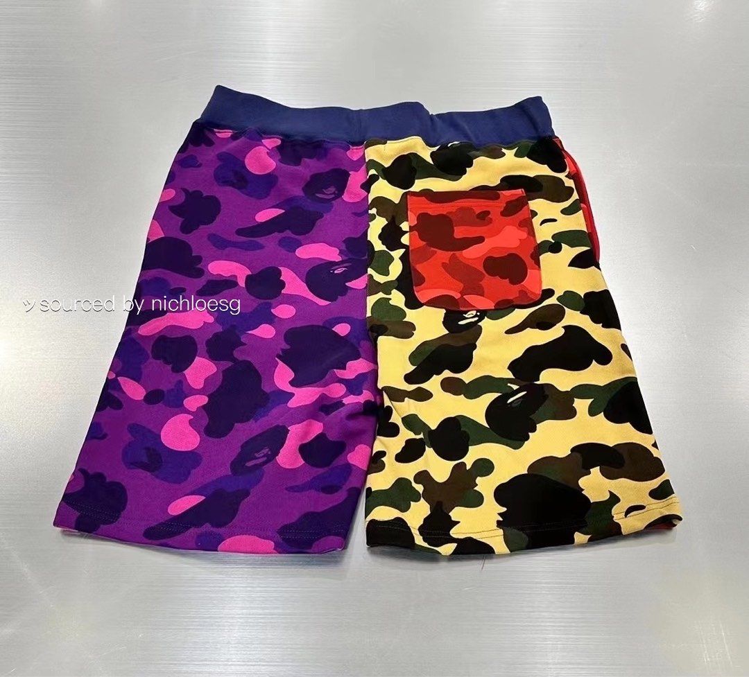Bape mixed camo shorts hotsell