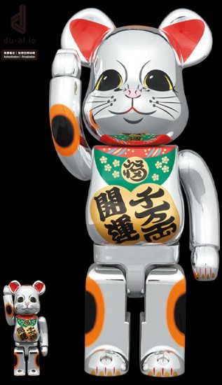 Bearbrick 招財貓開運千萬兩銀400+100%, 興趣及遊戲, 玩具& 遊戲類