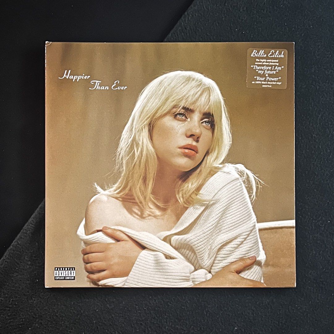 Billie Eilish Happier Than Ever Vinyl (PreLoved) on Carousell