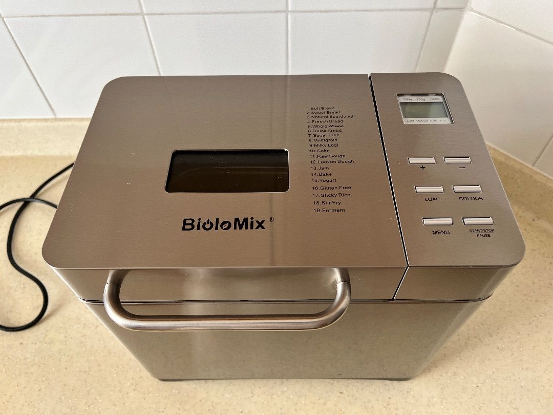 Biolomix Bread Maker 19-in-1 Stainless Steel Automatic Bread