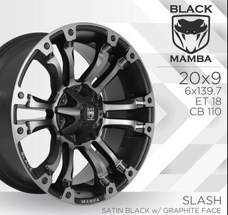 Black Mamba BM 20'' Rims Mags Tires Original optional tires