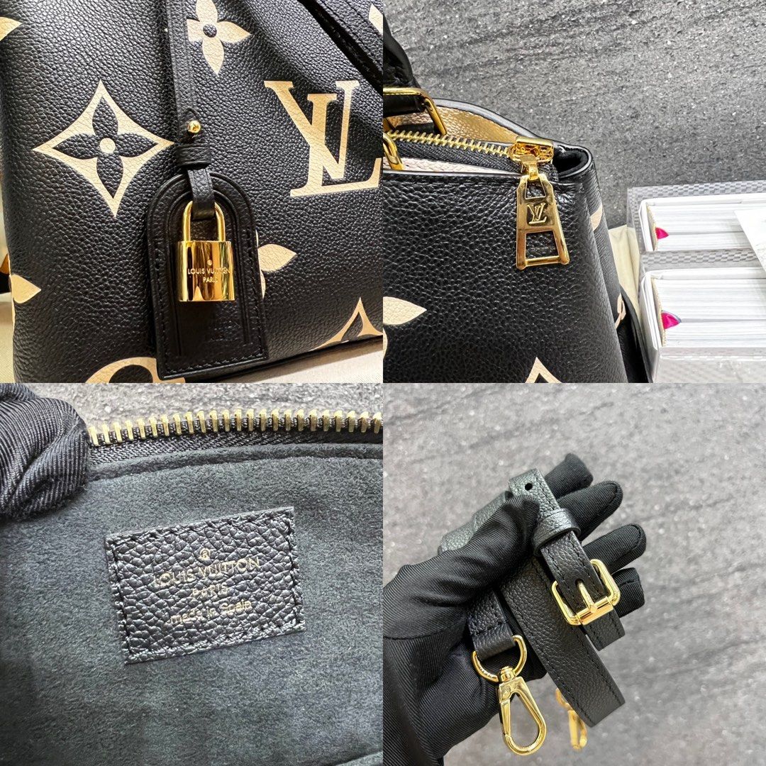 PETIT PALAIS in Black / Beige Bicolour Monogram Empreinte Leather, Luxury,  Bags & Wallets on Carousell