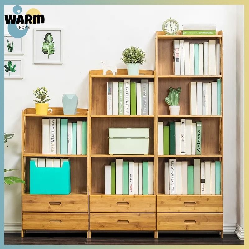 Book shelf Multi-layer storage rack Simple Floor Storage shelves High ...