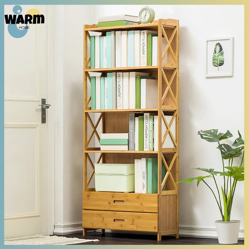 Book shelf Multi-layer storage rack Simple Floor Storage shelves High ...